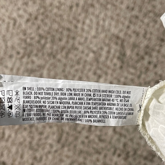 Hyacinth House Blue Floral Maxi Dress Puff Sleeve Ruffle Prairie Cottagecore XS - Picture 13 of 13